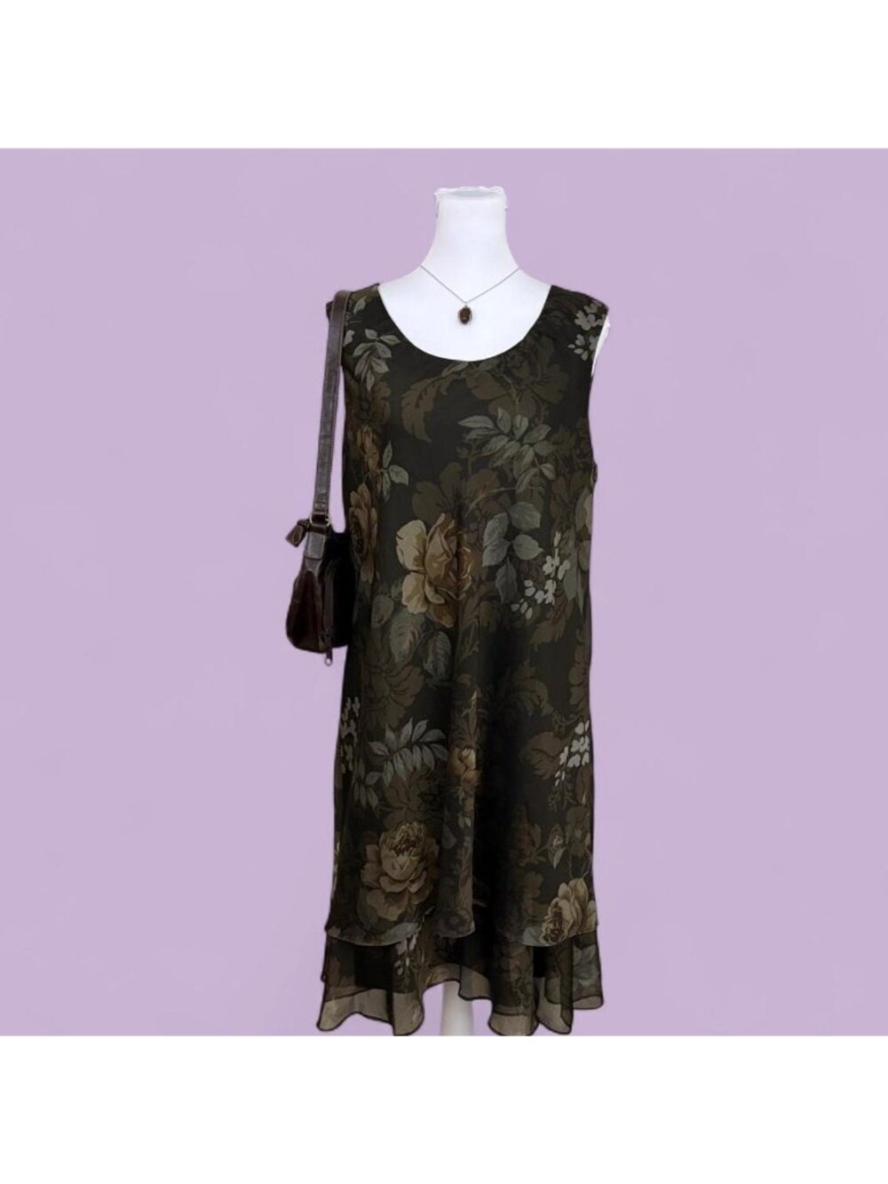 90s floral whimsygoth dress